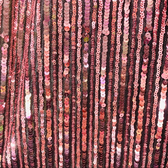 VICTORIA’S SECRET Pink Gold Black Allover Sequin Wide Leg Pajama Lounge Pants XS - Picture 7 of 11